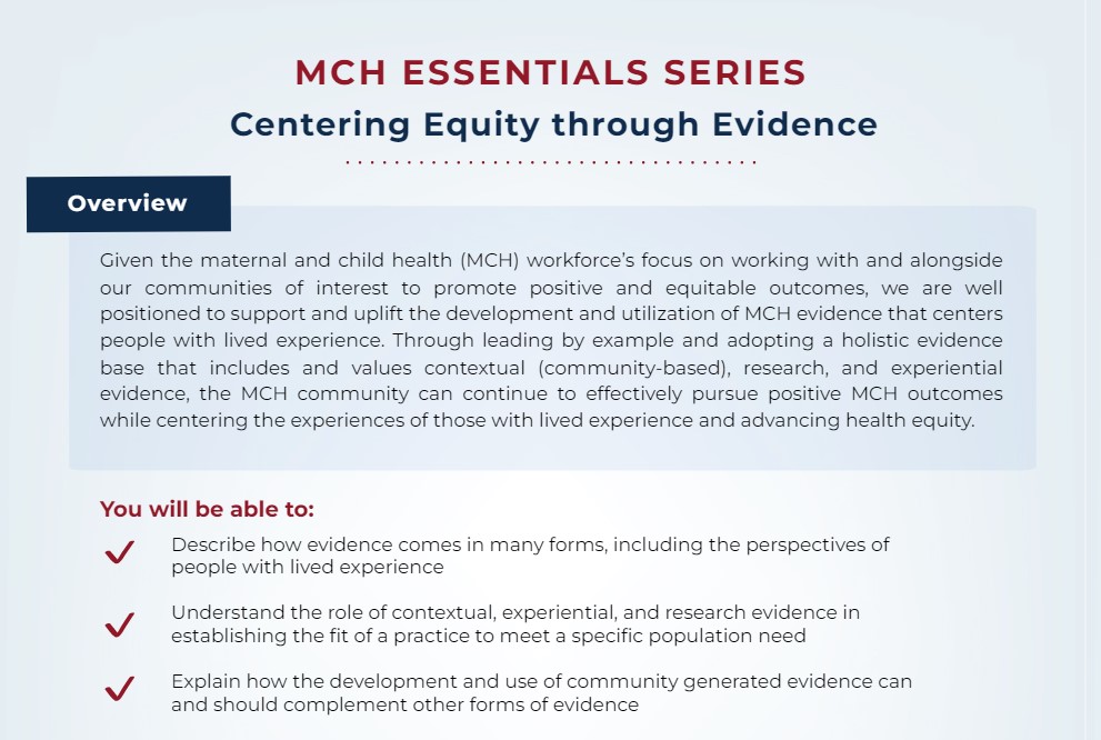 Centering Equity Through Evidence