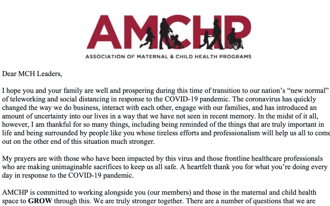 AMCHP COVID-19 Response