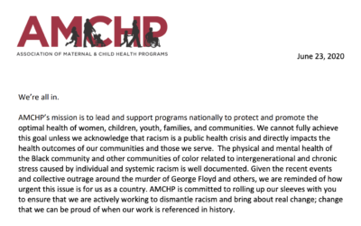 A Message From AMCHP: We’re all in