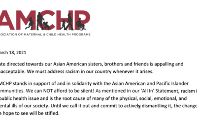 AMCHP Stands in Solidarity with Asian American and Pacific Islander Communities
