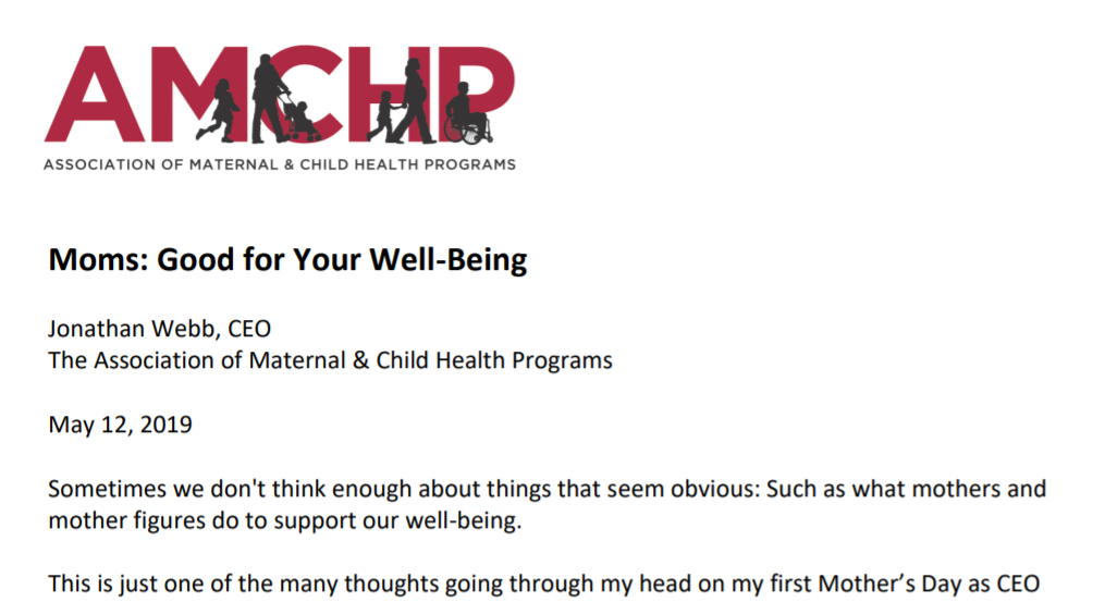 Moms: Good for Your Well-Being