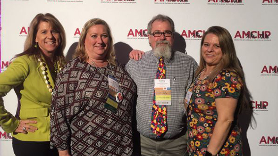 Family leaders Eileen Forlenza, Susan Colburn, Rodney Farley and Gina Pola-Money at AMCHP 2017.