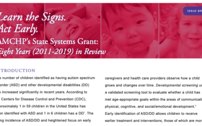 Learn the Signs. Act Early. AMCHP’s State Systems Grant: Eight Years in Review