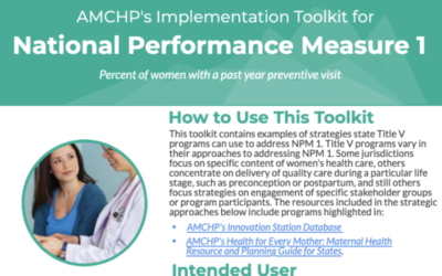 National Performance Measure (NPM) Implementation Toolkits