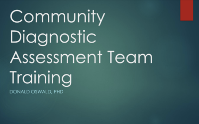 Community Diagnostic Assessment Team Training