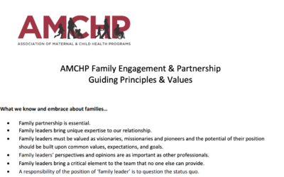 AMCHP Family Engagement & Partnership Guiding Principles & Values