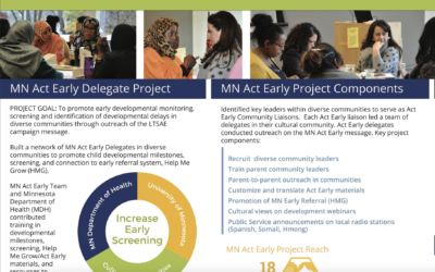 Building a Network of Community Leaders to Support Early Developmental Screening: Minnesota Act Early Delegate Network in Diverse Cultural Communities