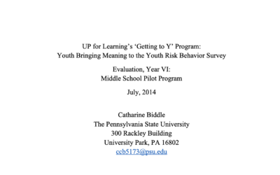 Evaluation: Getting to Y Middle School Pilot Program