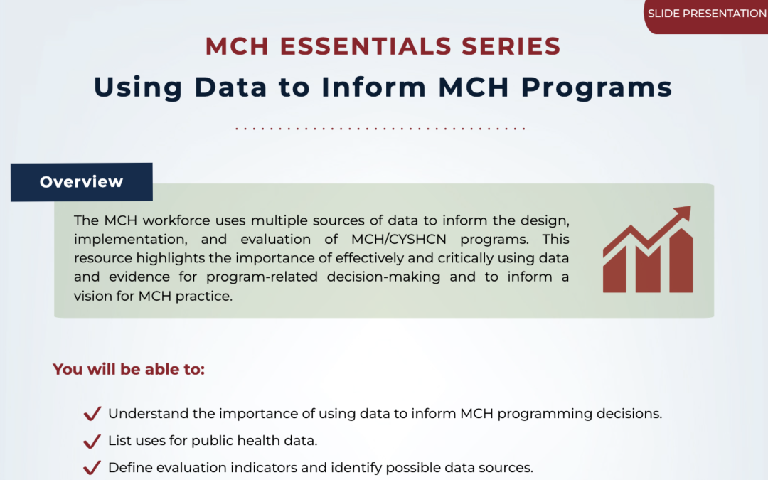 Using Data to Inform MCH Programs