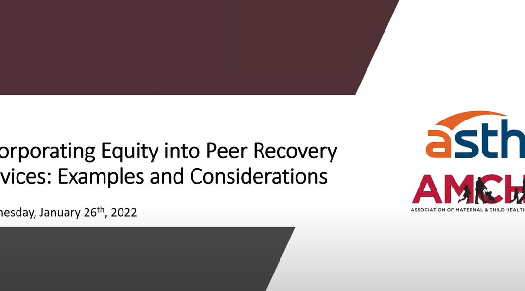 Incorporating Equity into Peer Recovery Services: Examples and Considerations