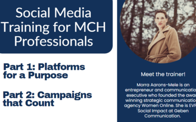 Social Media Training for MCH Professionals