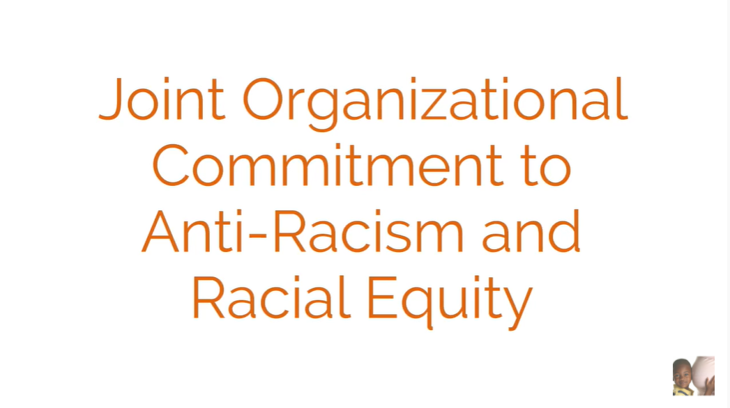 Joint Organizational Commitment to Anti-Racism and Racial Equity