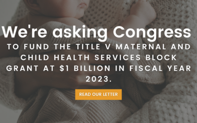 FY23 Friends of Title V Maternal and Child Health Services Block Grant Sign-on Letter