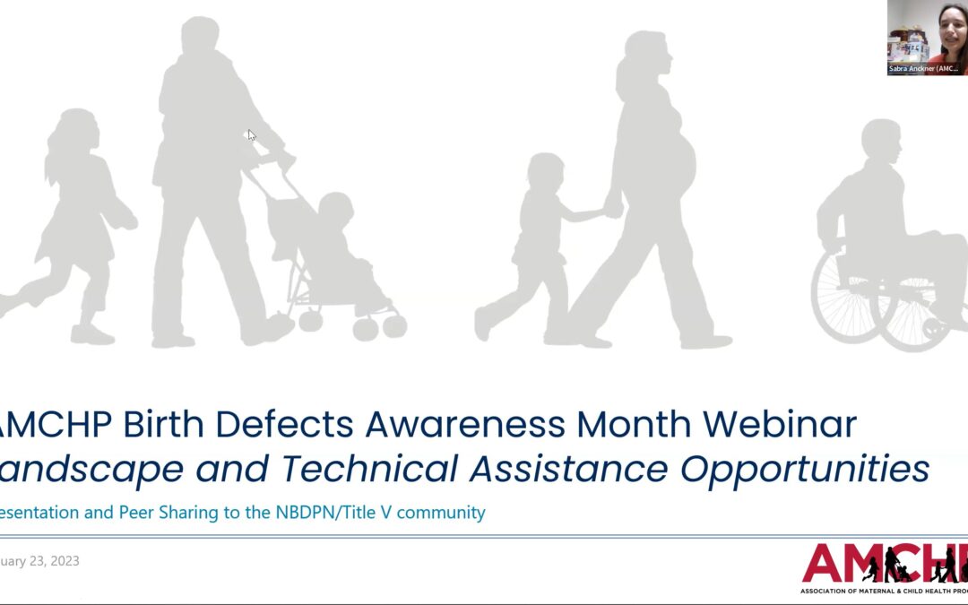 AMCHP Birth Defects Awareness Month 2023 Webinar