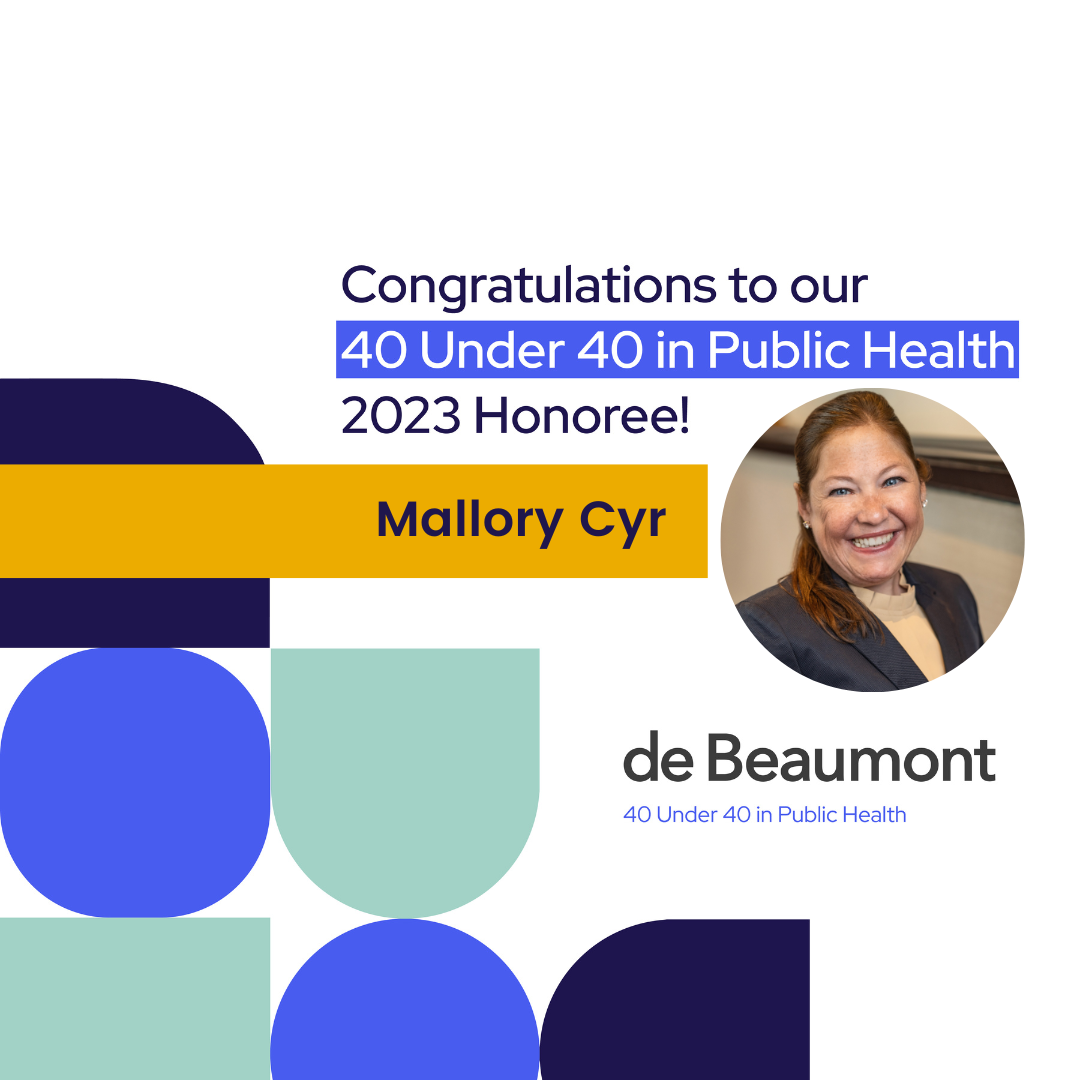 AMCHP Staff Member Mallory Cyr Recognized by the de Beaumont