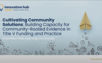 Building Capacity for Community-Rooted Evidence in Title V Funding and Practice – IHLC Webinar Nov 2024