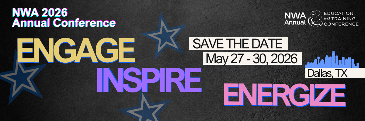 Banner promoting NWA 2026 Annual Conference. May 27-20, 2026 in Dallas, TX.